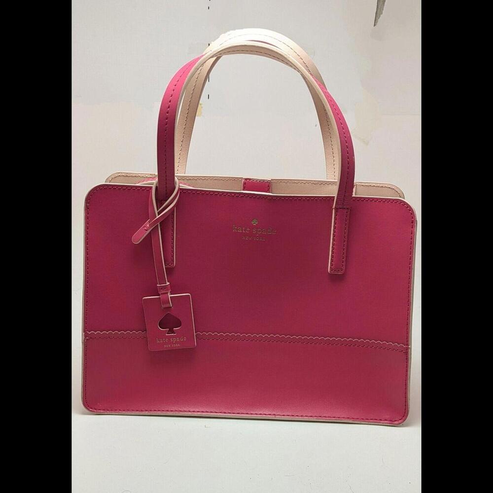 Kate Spade Ilise Freeman Street Pink‎ Leather Handbag Satchel Crossbody Bag